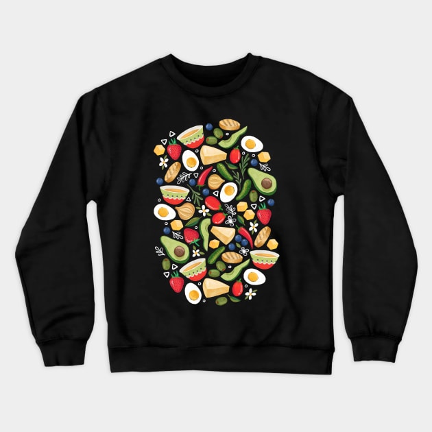 Healthy Snacks Crewneck Sweatshirt by micklyn